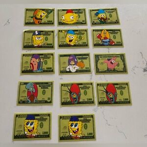 Vintage SpongeBob SquarePants Money Stickers 14